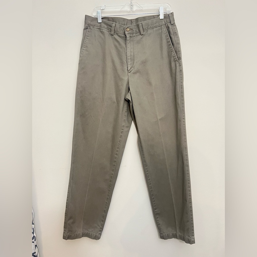 Savane Olive Gray Straight Chino Pants